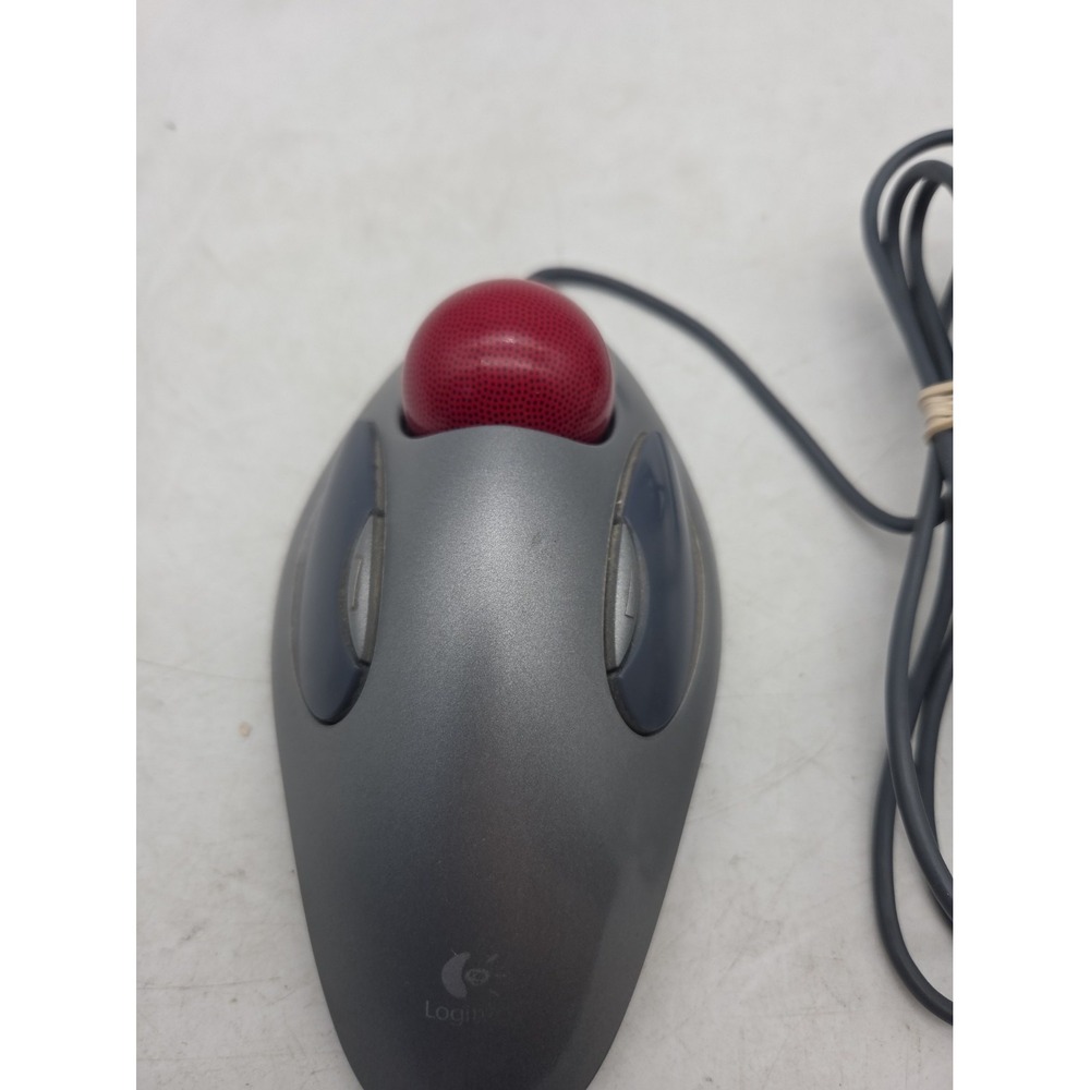 Logitech Ambidextrous Trackman Marble USB T-BC21 Mouse Trackball - Picture 2 of 10